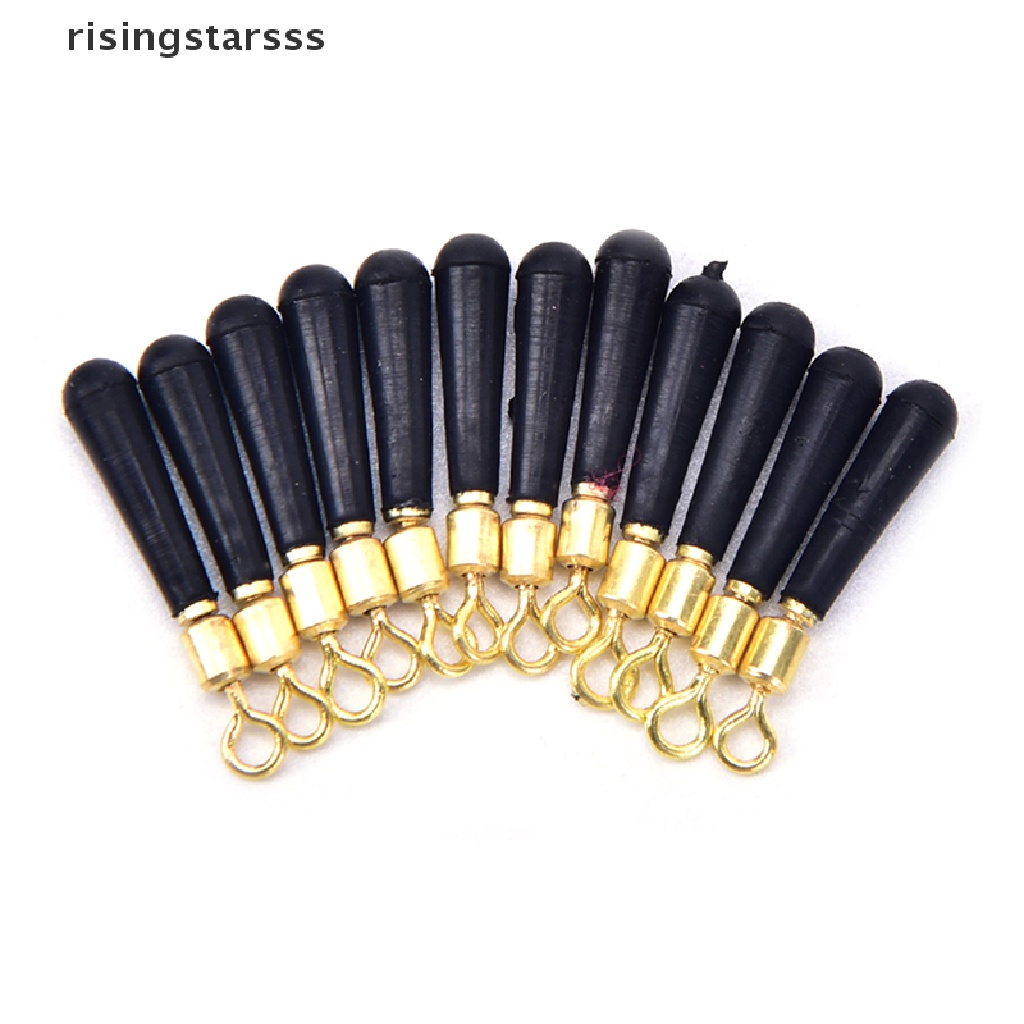 Rsid Span-new 20X Karet Mancing Rotag Float Seat Kepala Tembaga Fishing Tackle Aksesori Ring Jelly
