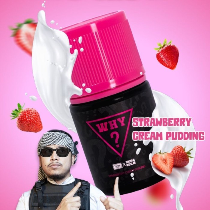 Why V2 Strawberry Cream Pudding 60ml 3mg 6mg by Tretan Muslim