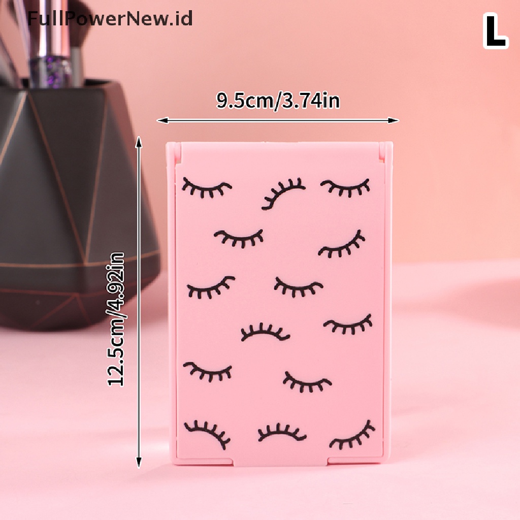 Power Hand Held Mirror Barber Lady Square Makeup Vanity Mirror Cermin Rias ID