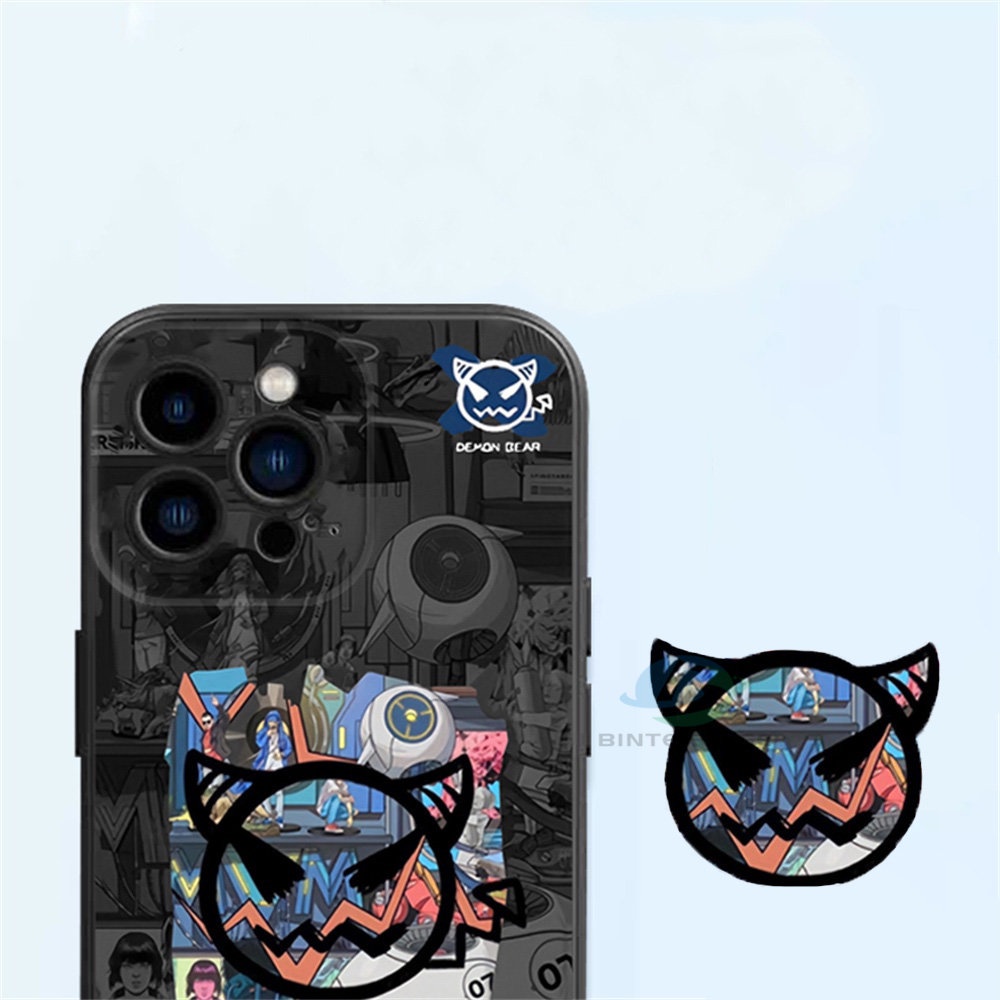 IPHONE Fashion Case Kompatibel Untuk Iphone14 Pro Max iPhone13 Pro Max IPhone11 IPhone12 IPhoneXR XS 6 6S 78 Plus SE Demon Dan Tanda Tangan Kreatif Lembut Silicone Case Binteacase