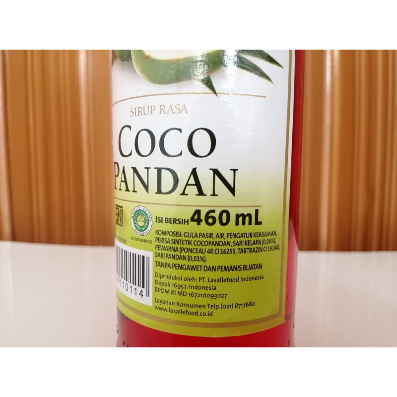 MARJAN BOUDOIN Sirup Coco Pandan 460 ml Syrup Sirop cocopandan 460 ml