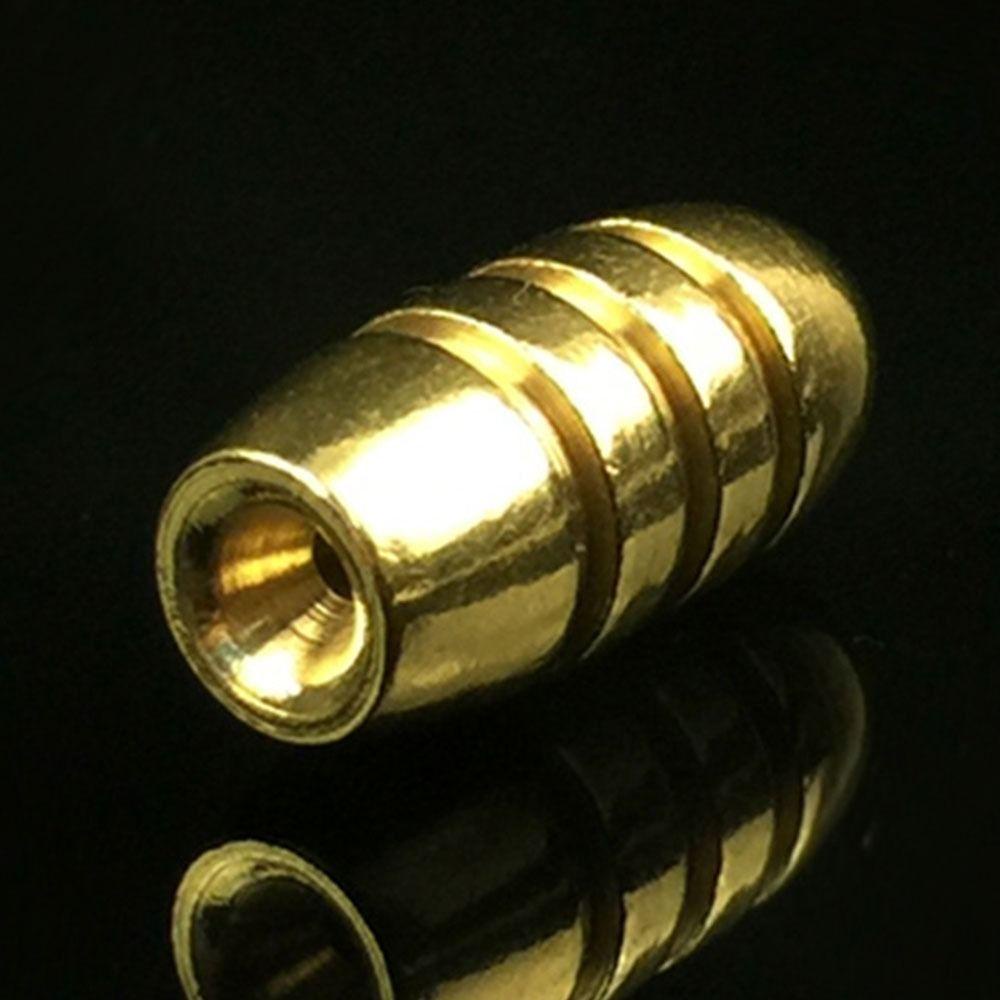 TOP 10pcs/lot Tembaga Memancing Timbal Jatuh Split Pemberat Berat Tambahan Sinker