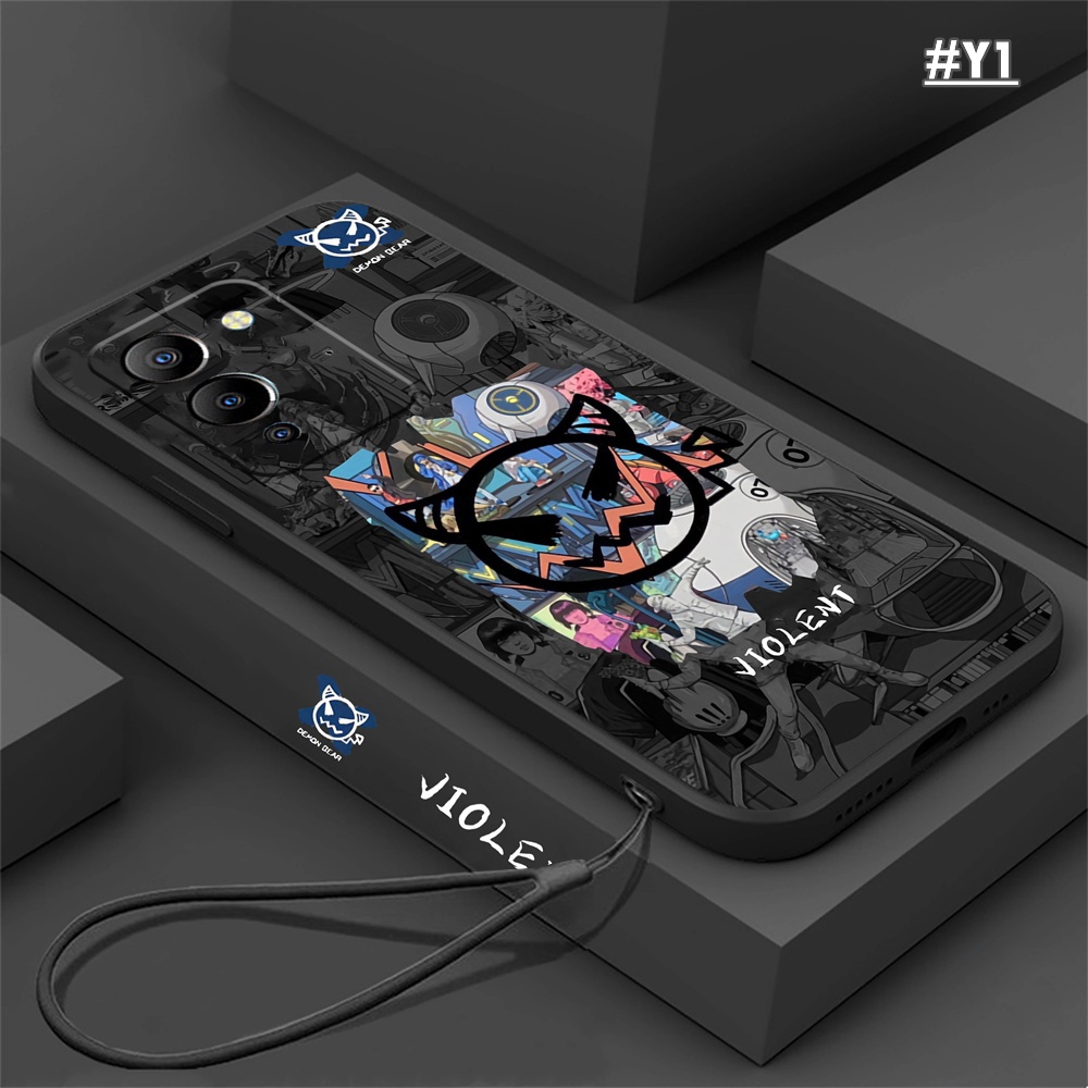 Infinix Note12 G96 Note12 2023 Hot 20S 10S 10T Note 11smart6 Smart 5panas 11S NFC Hot 11play 12 10Play 9main Graffiti Setan Tanda Tangan Kreatif Casing Ponsel Silikon Lembut DGX