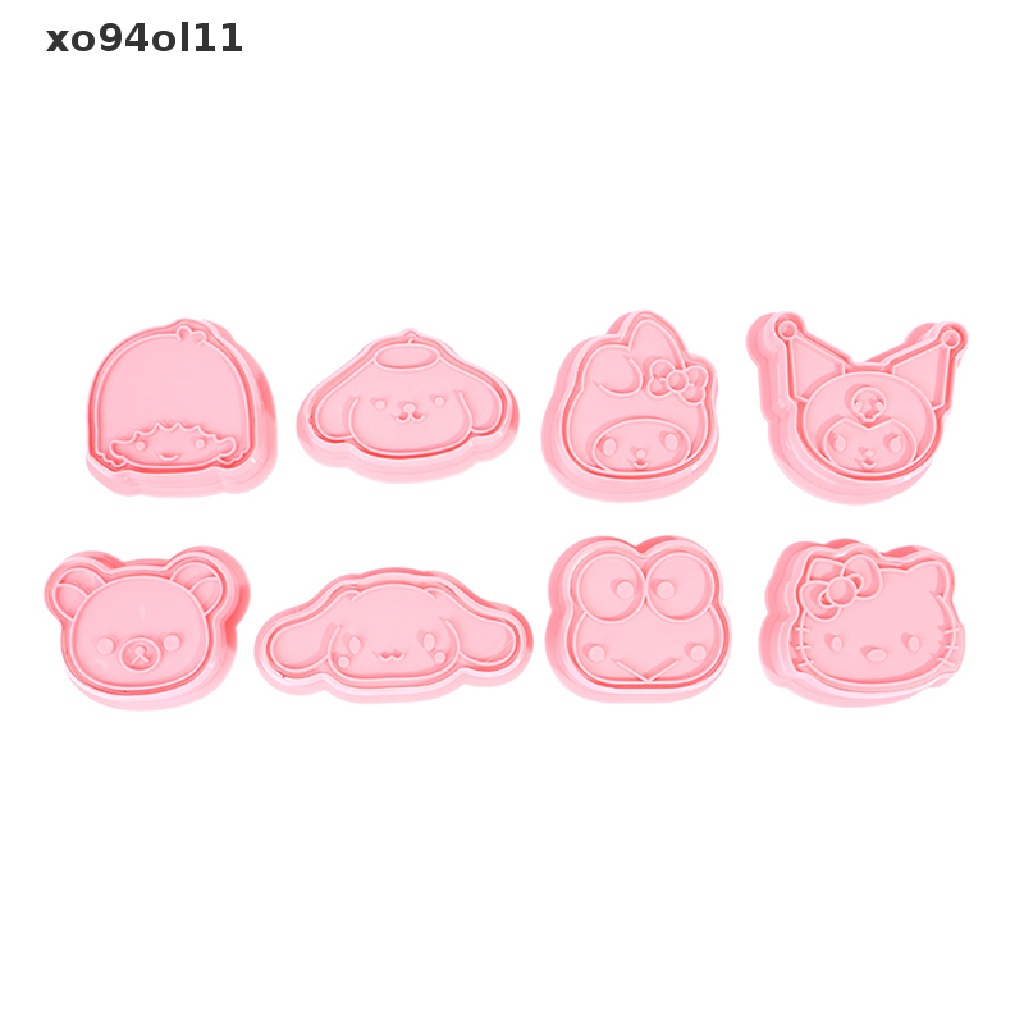 Xo 8 Pcs 3D Kartun Biskuit Cetakan Cookie Cutter Set Cookie Mold Baking Aksesoris OL