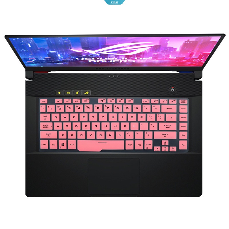 Cover Keyboard Silikon Inggris Untuk ASUS ROG Player Country 15.6 Inch GU502G GX502 Ice Blade 3S Tahan Air Full Coverage Film Pelindung [ZK]