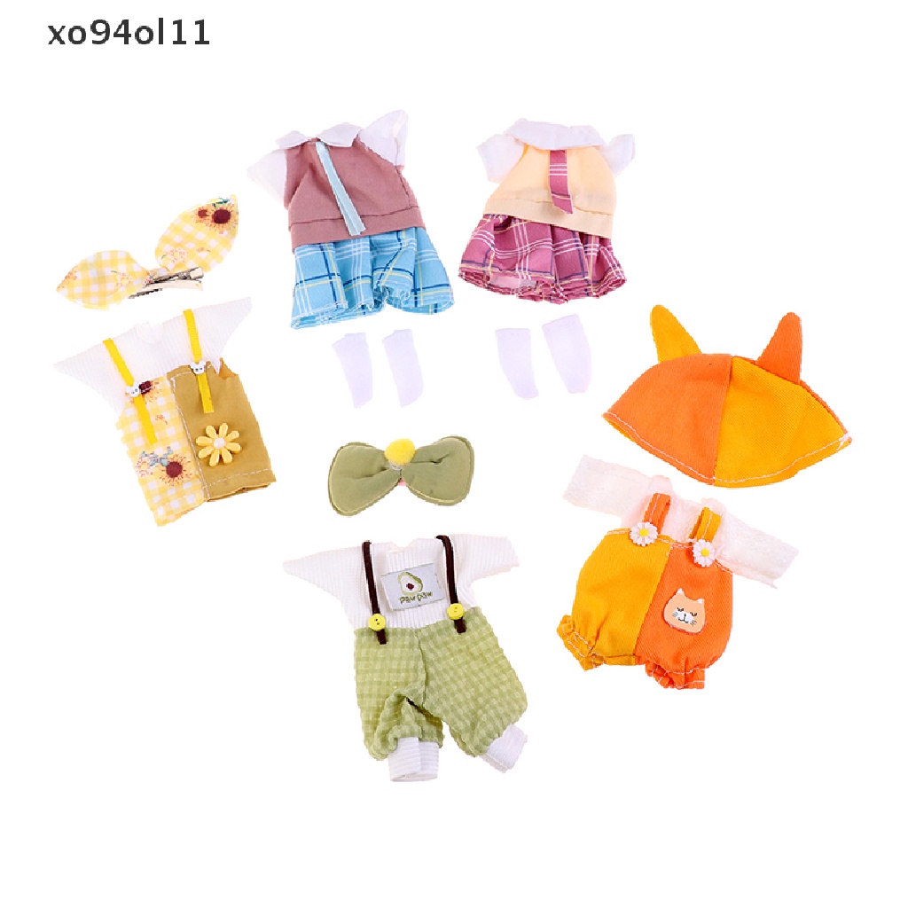 Xo Baju Set Untuk 16-17cm Doll Fashion Setelan 1per8 Doll Dressup Rok Baju Lucu OL