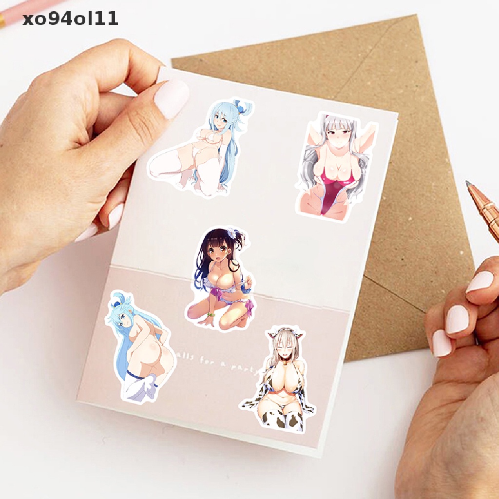 Xo 50Pcs Anime Gadis Seksi Stiker Laptop Gitar Bagasi Skateboard Phone Sticker OL