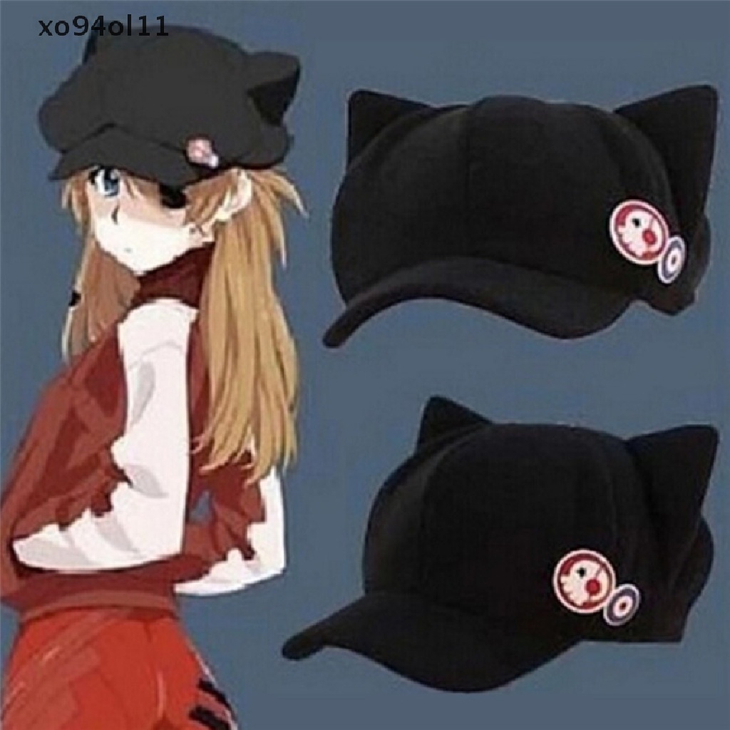 Xo Anime Neon Genesis Evangelion EVA Asuka Langley Soryu Telinga Kucing Polar Fleece Cosplay Topi 2017new Anime Neon Genesis Evangelion EVA Asuka Langley Soryu Telinga Kucing Polar Fleece Cospla