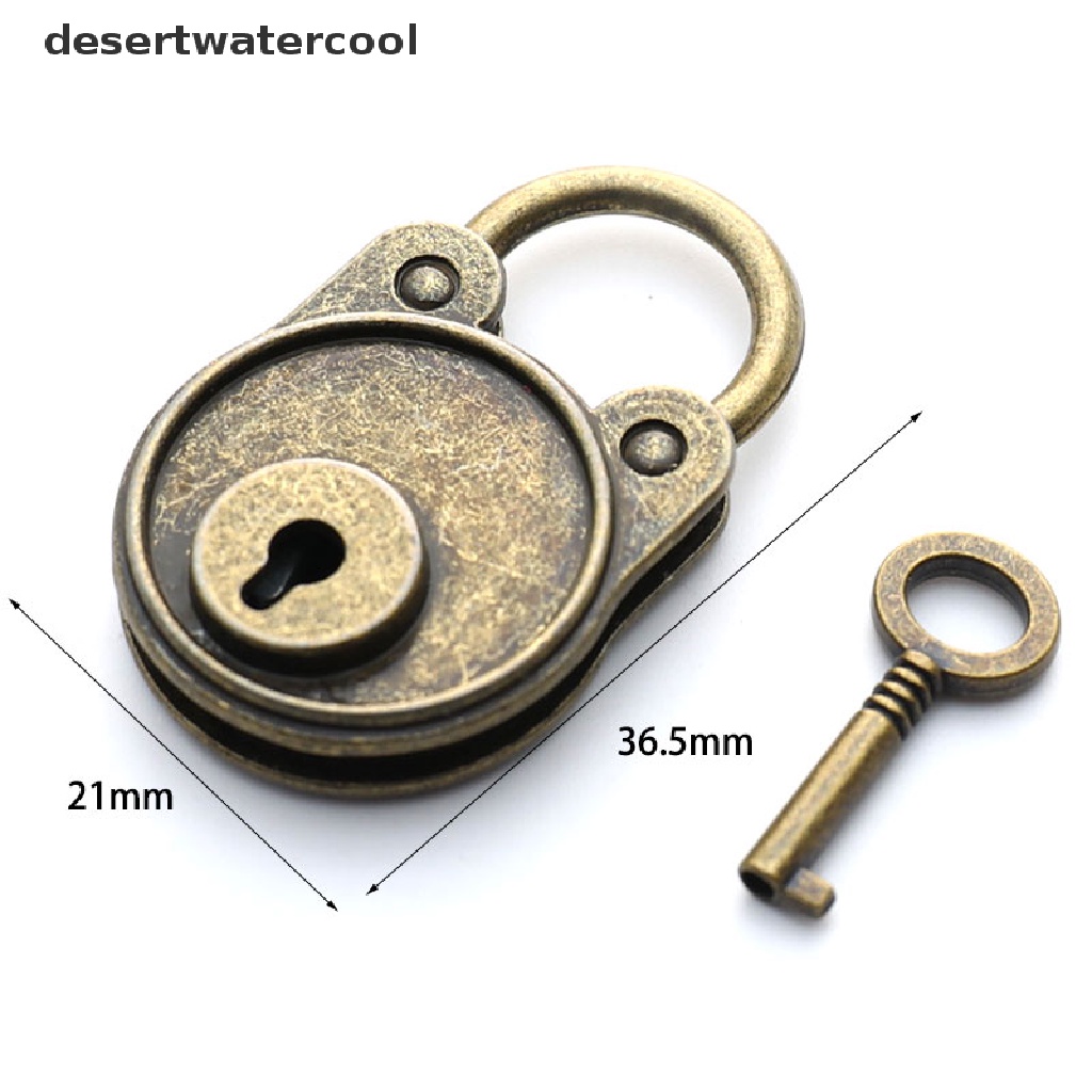 Deid Gembok Vintage Gaya Lama Lock Notebook Koper Antik Bronze Plated Padlock Martijn