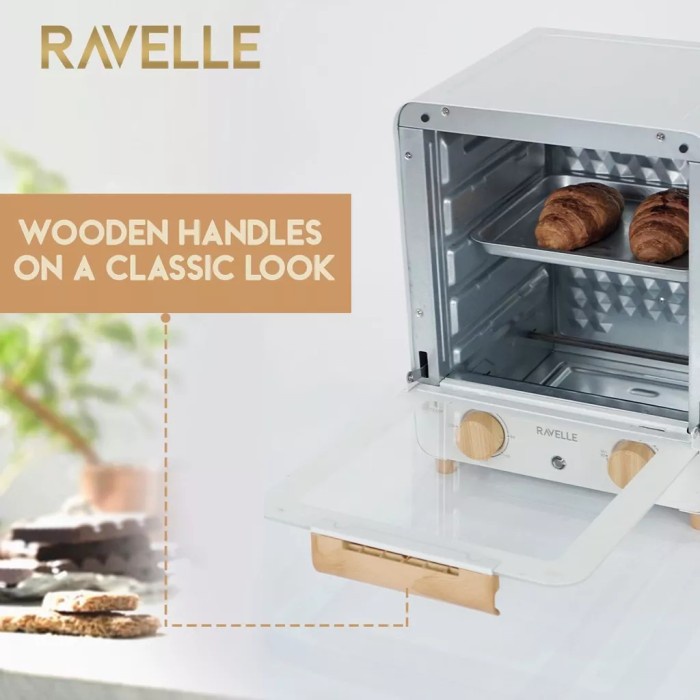 Ravelle Cubic Oven Listrik Toaster 18L Low Watt 18 Liter Oven Electric