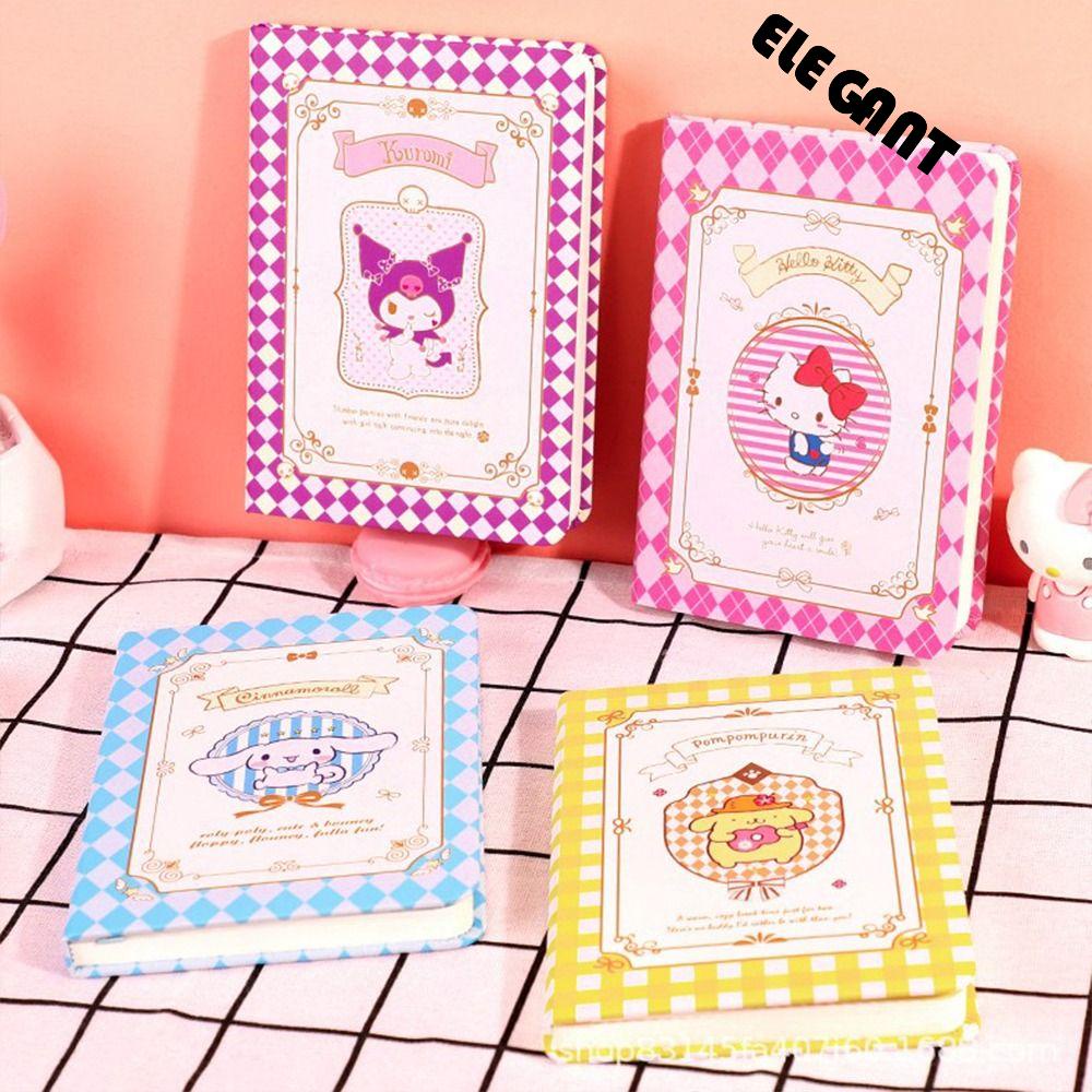 [Elegan] A6 Diary Book My Melody Menebal Warna Buku Halaman Perlengkapan Kantor Sekolah Cinnamoroll Tangan Akun Ilustrasi Notepad