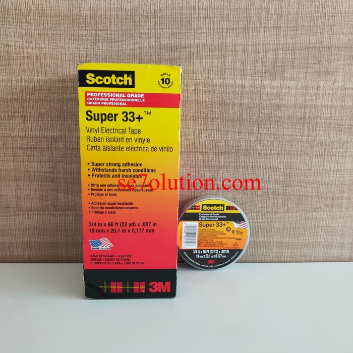 

3M Scotch Super 33+ Isolasi Listrik Professional Grade