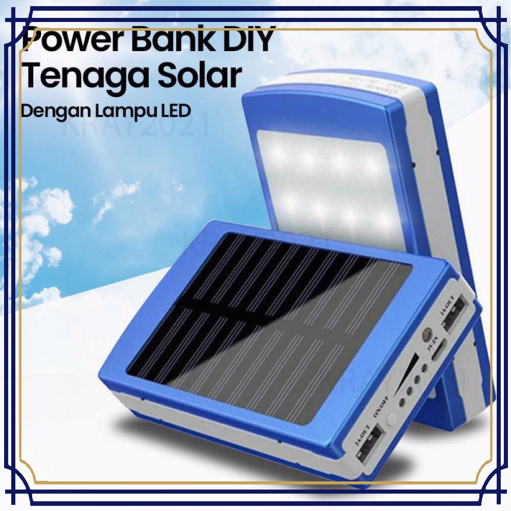 Power Bank DIY Tenaga Solar dengan Lampu LED -SP238