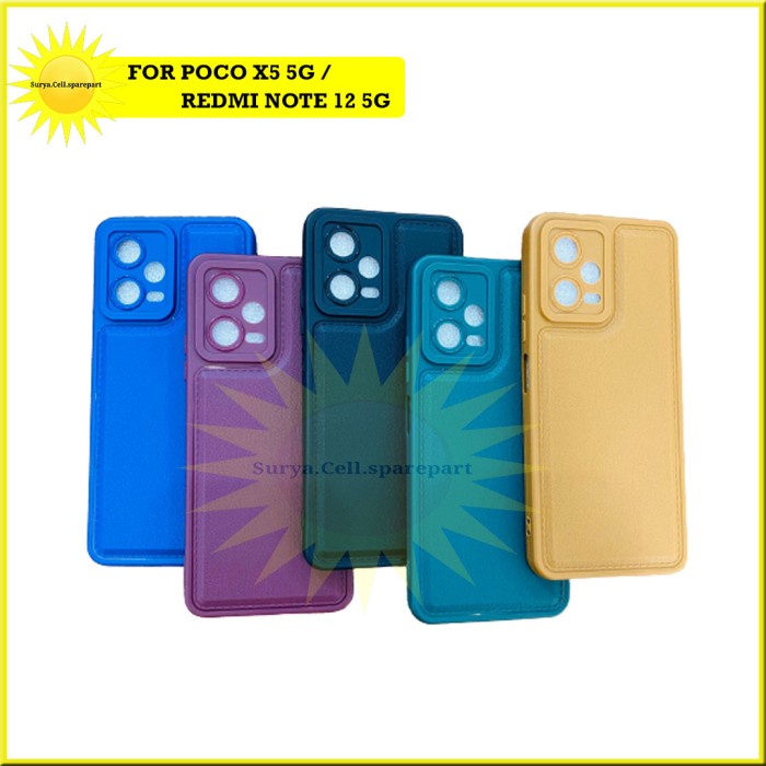 Case Square Leather Pro Pocophone X5 5g