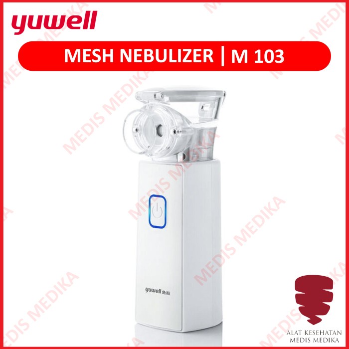 Mesh Nebulizer Yuwell M103 Portable Alat Bantu Napas Nafas Uap Terapi Pilek Pernafasan Pernapasan Nebul M 103