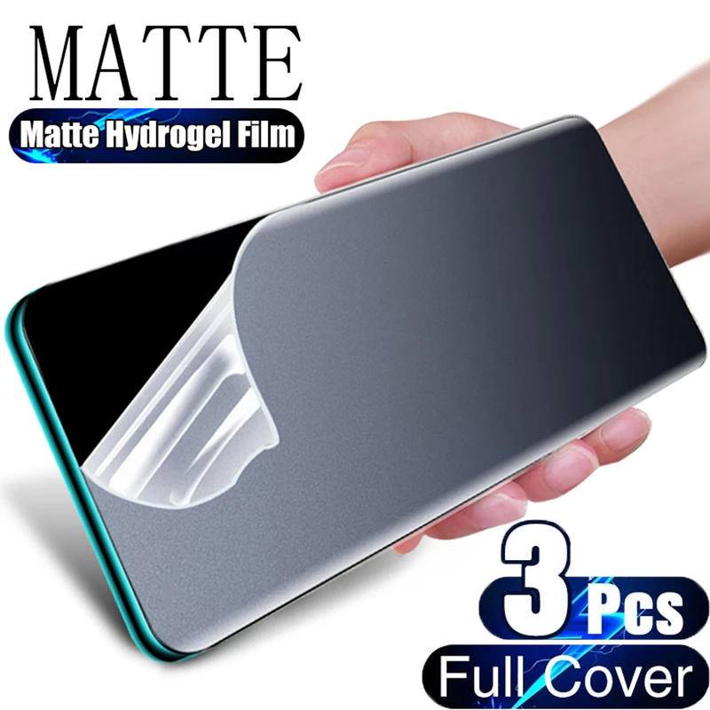 3pcs Film Hidrogel Matte Untuk Oppo Reno 9 8 7 6 5 4 3 2 Pro Plus 8T 8Z 7Z 6Z 5F 2F 10X Zoom TPU Pelindung Layar Untuk Oppo Find X6 X5 X3 X2 Pro