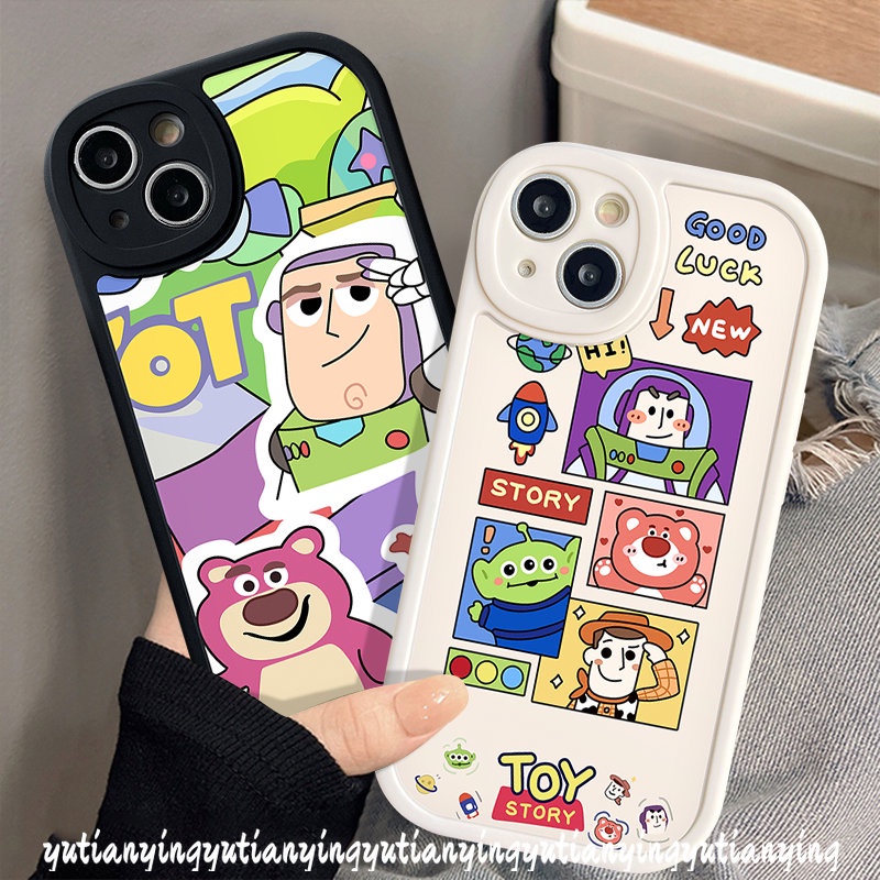 Casing Ponsel Manyo Lucu Kompatibel Untuk IPhone XR X XS Max 11 Pro Max13 12 14 Pro Max7 6 6s 8 Plus SE 2020 Cerita Mainan Kartun Yang Indah Sarung Tpu Lembut