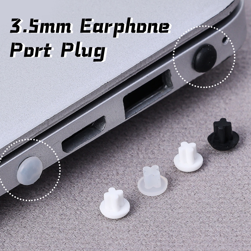 1pc Anti-Debu 3.5mm Earphone Port Plug Universal Pelindung Lubang Ponsel Karet Steker Debu Untuk Headphone Jack Laptop Komputer Tablet Aksesoris