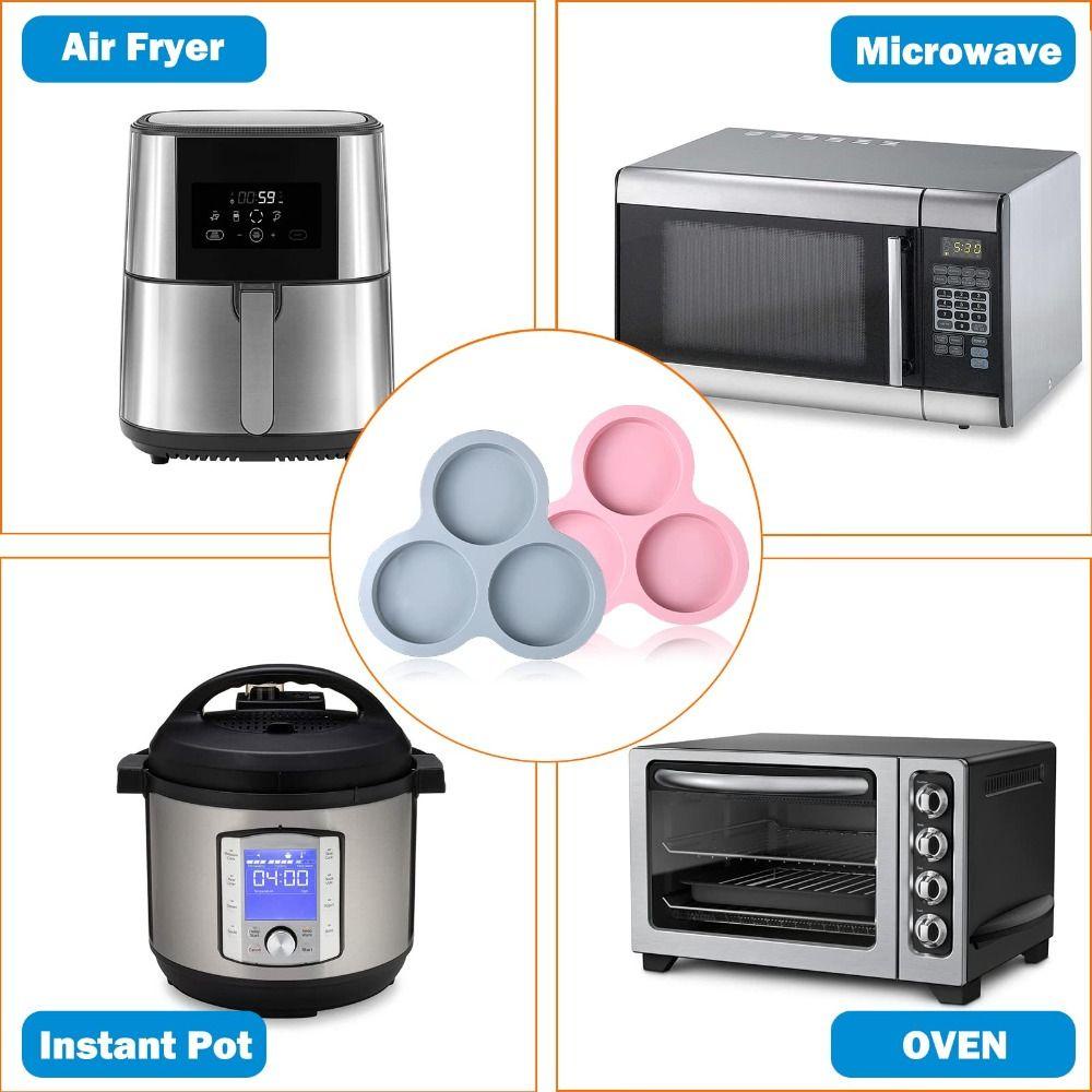 TOP Air Fryer Egg Pan Multifungsi Non Stick Air Fryer Aksesoris Pemanas Baking Pad Cetakan Telur