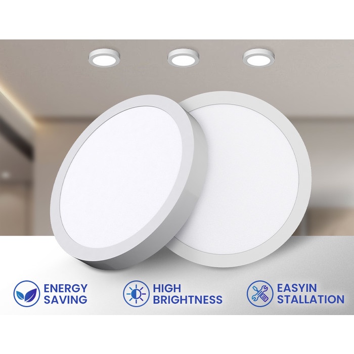 MEGAMAN Straight Downlight Outbow Model Timbul 15W 24W 30W Putih CDL