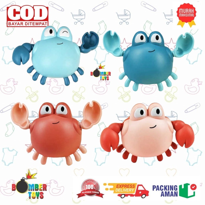 MAINAN MANDI ANAK PULL LINE TOYS KURA IKAN BEBEK BAYI WATER BATH LUCU