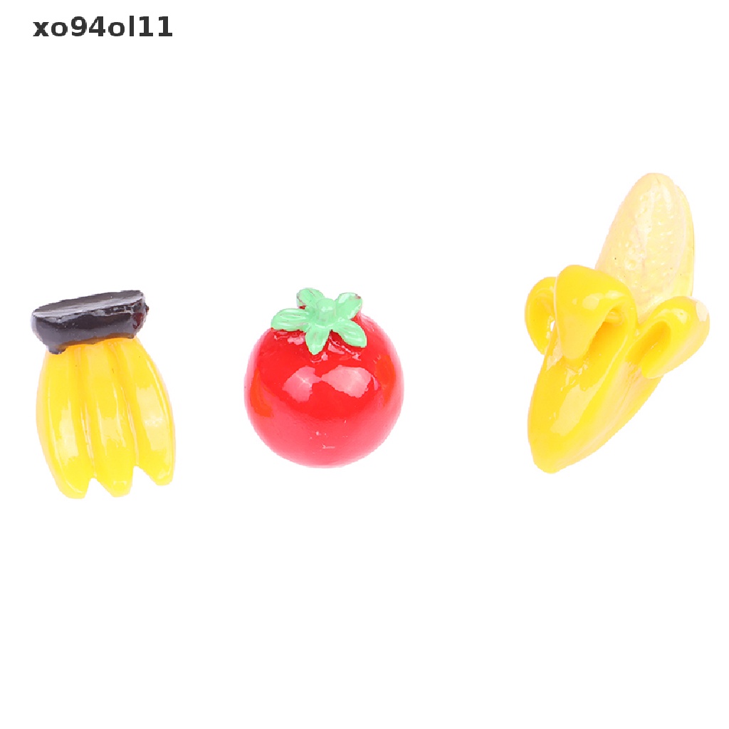 Xo 1:12rumah Boneka Miniatur Buah Pisang Tomat Berpura Main Aksesoris Makanan Mainan OL