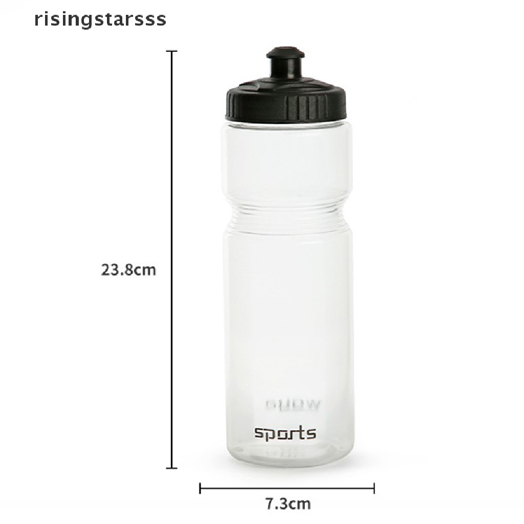 Rsid Span-new Cycling Water Bottle 750ml Anti Bocor Squeezeable Taste-free BPA-free Plastik Camping Hiking Olahraga Sepeda Ketel Warna Putih Jelly