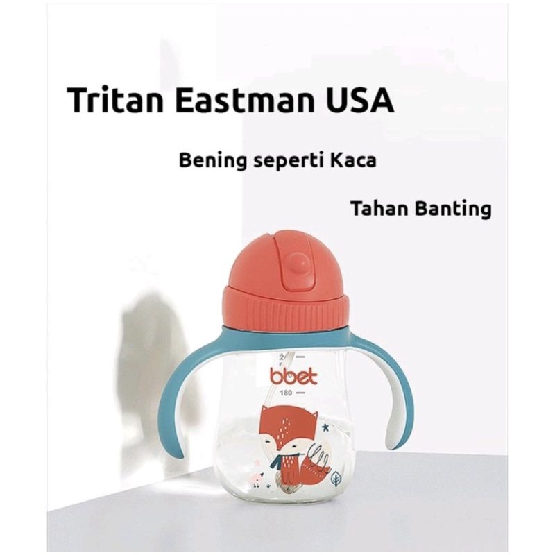 BBET TRITAN SIPPY  CUP WITH STRAP  240ML/BOTOL MINUM ANAK