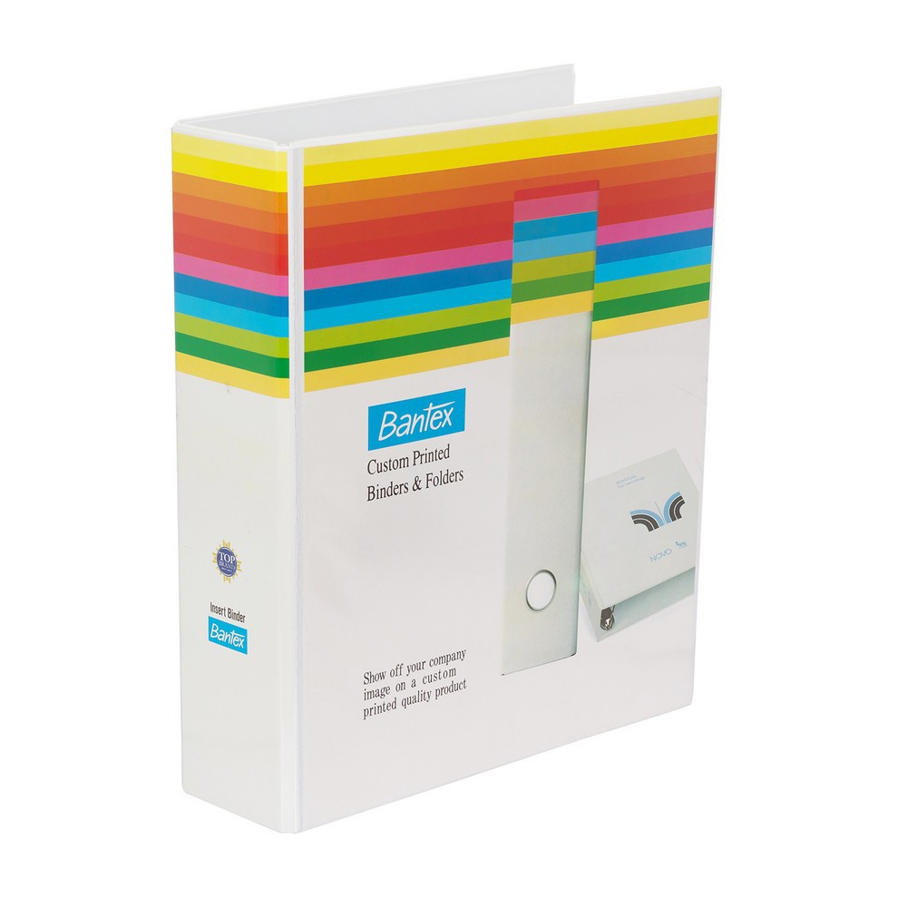 

Bantex Insert Binder 2 Ring Folio F4 65mm White