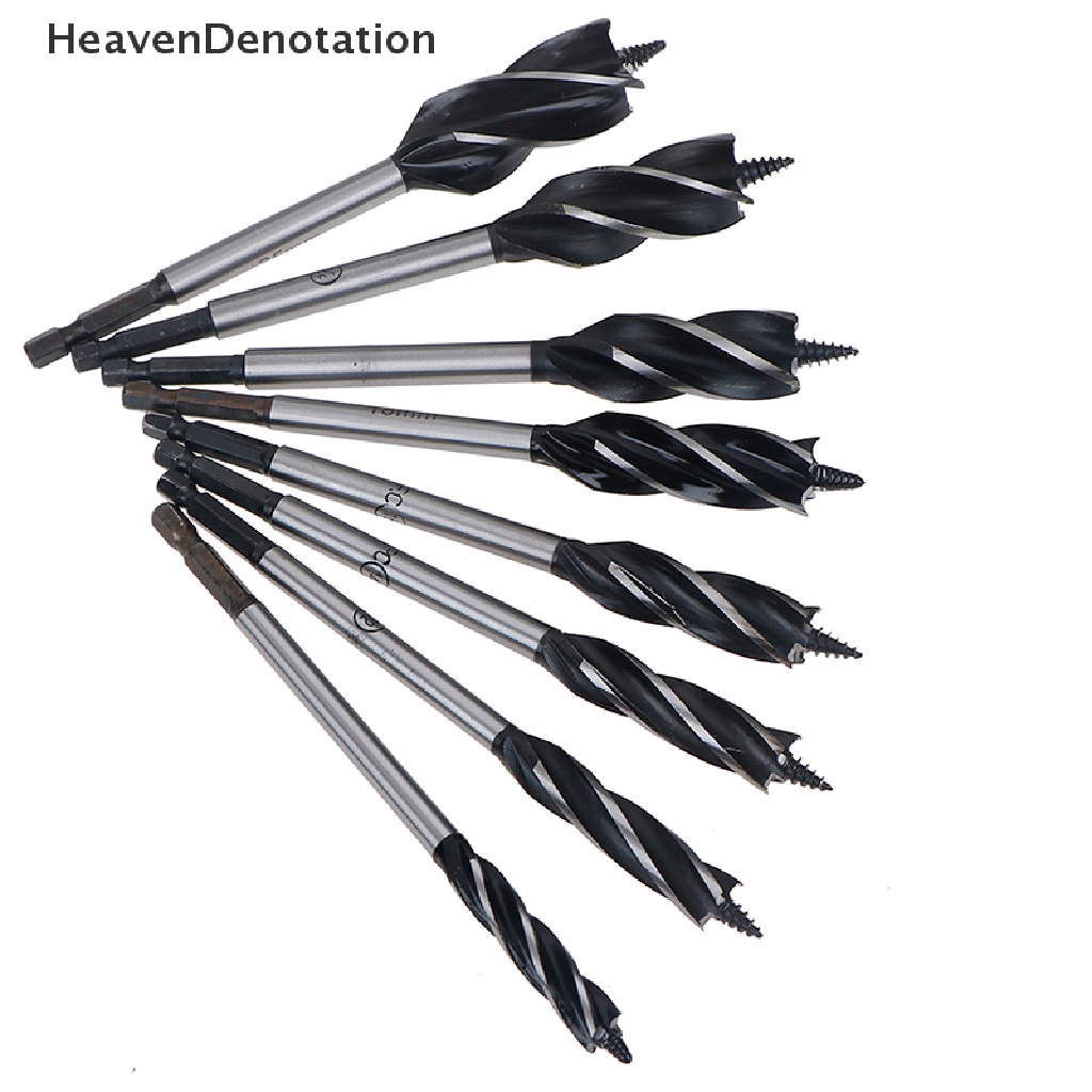 [HeavenDenotation] 10-25mm Twist Drill Bit Set Kayu Fast Cut Auger Carpenter Joiner Alat HDV