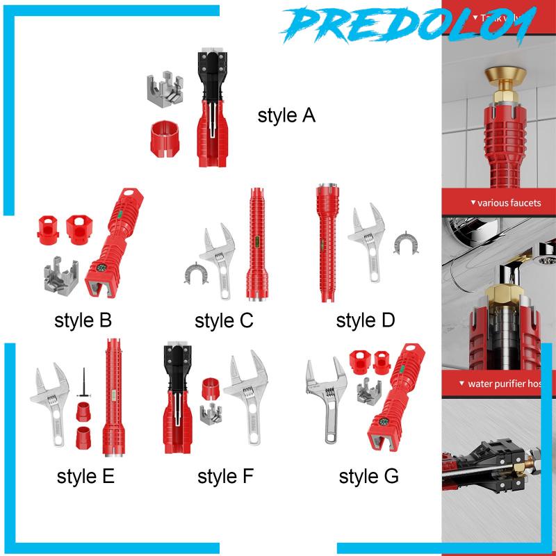 [Predolo1] Kunci Pas Wastafel Anti Slip Wrench Ledeng Alat Bantu Suplier Mur Toilet Kamar Mandi