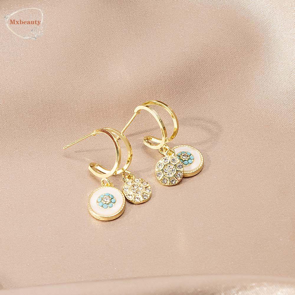 Mxbeauty Anting Wanita Mewah Klasik Pesta Pernikahan Temperamen Drop Earrings Anting Gaya Korea