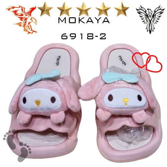 Sandal Selop Wanita MOKAYA 6918 -2 Boneka Lucu Karet Import 36-41