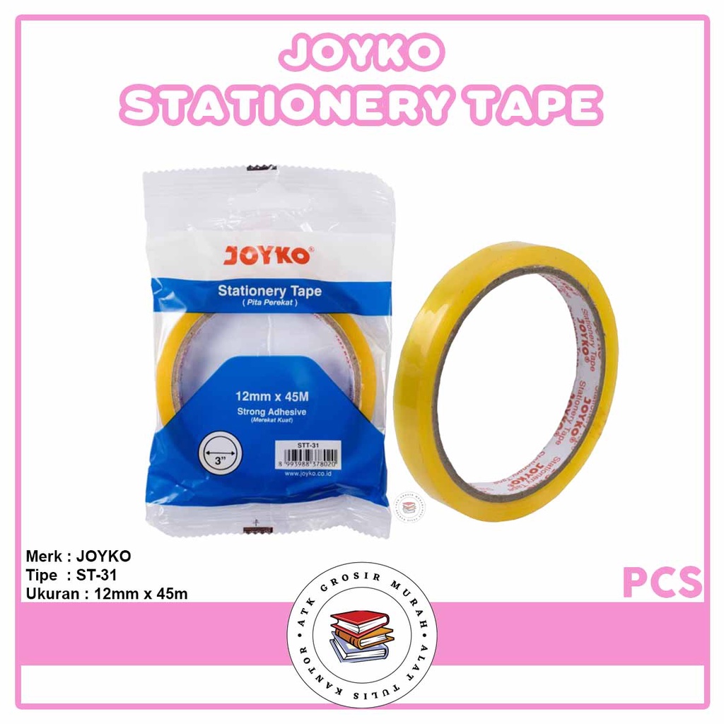 

JOYKO - Stationery Tape ST-31 - 12mm x 45mtr - Roll