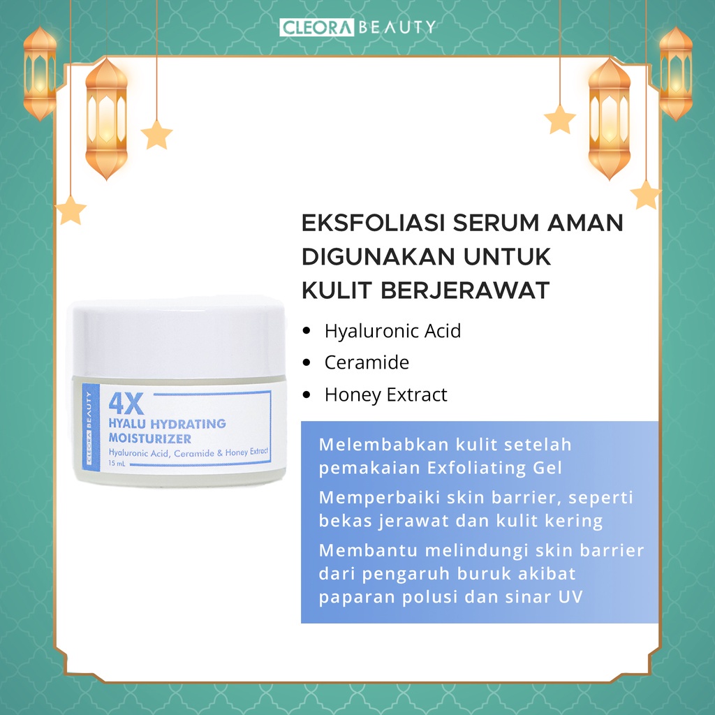 ★ BB ★ CLEORA 4X Hyalu Hydrating Moisturizer - Pelembab Wajah