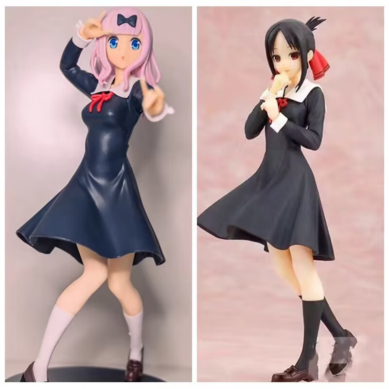 Anime Figure Kaguya-Sama Love Is War Shinomiya Kaguya Fujiwara Chika Action Figure Mainan Model Koleksi Untuk Anak