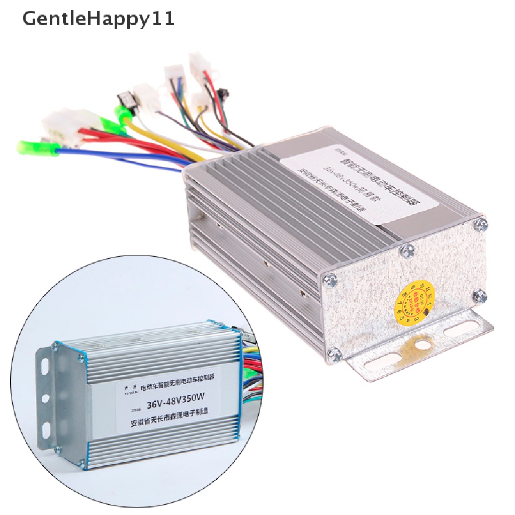 Gentlehappy 36v/48v 350w dc Sepeda Listrik e-bike scooter brushless motor dc controller id