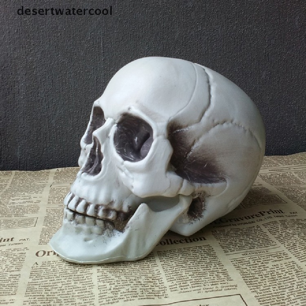 Deid Halloween Kepala Tengkorak Buatan Model Tengkorak Tulang Mengerikan Horror Tengkorak Ornamen Martijn