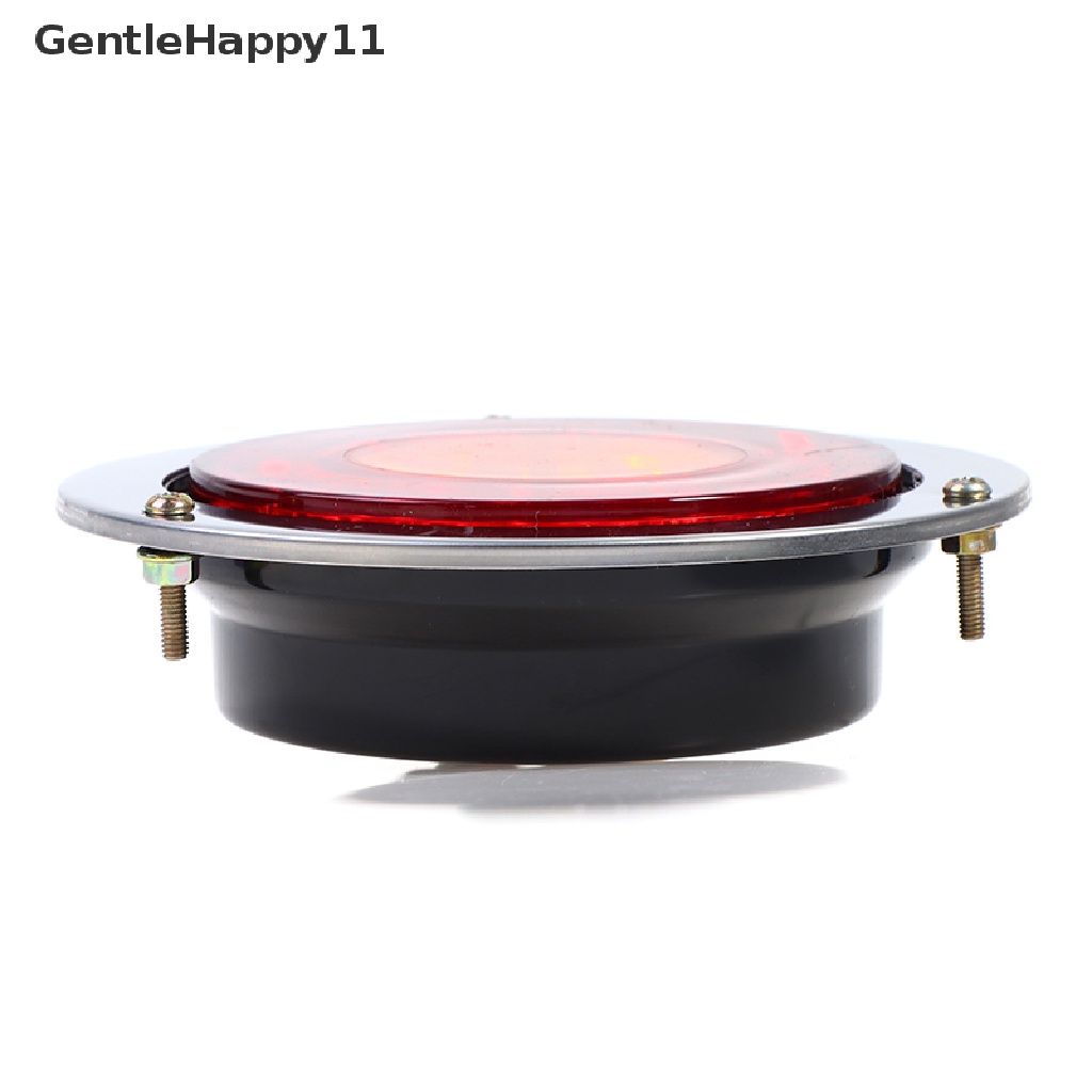 Gentlehappy 16lampu LED Mobil Bulat Amber Red Taillights Rear Stop Rem Running Reverse Lamp id