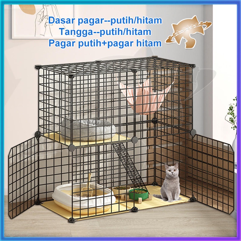 Kandang Hewan Peliharaan / Kandang Hamster Kelinci Kura Kura/Kandang Anjing / Pagar Besi DIY Kandang Hewan Peliharaan