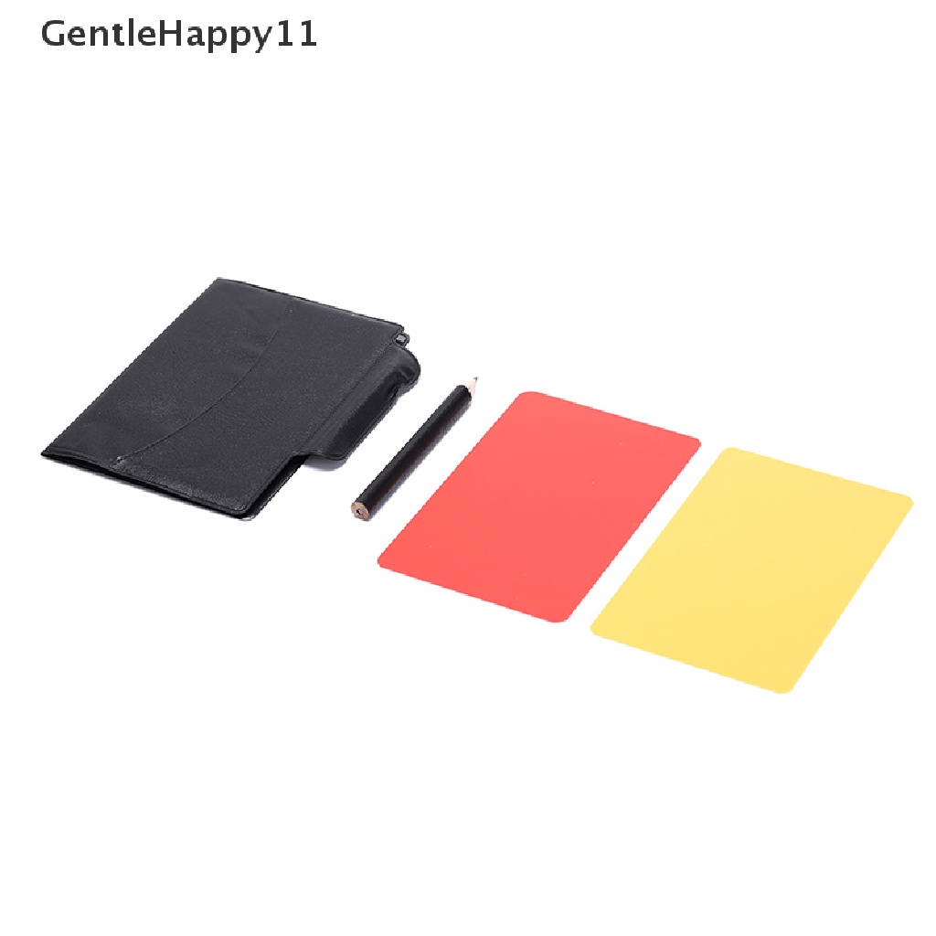 Gentlehappy Professional Soccer Referee Wallet Football Kartu Merah Kartu Kuning Pensil Log Book id