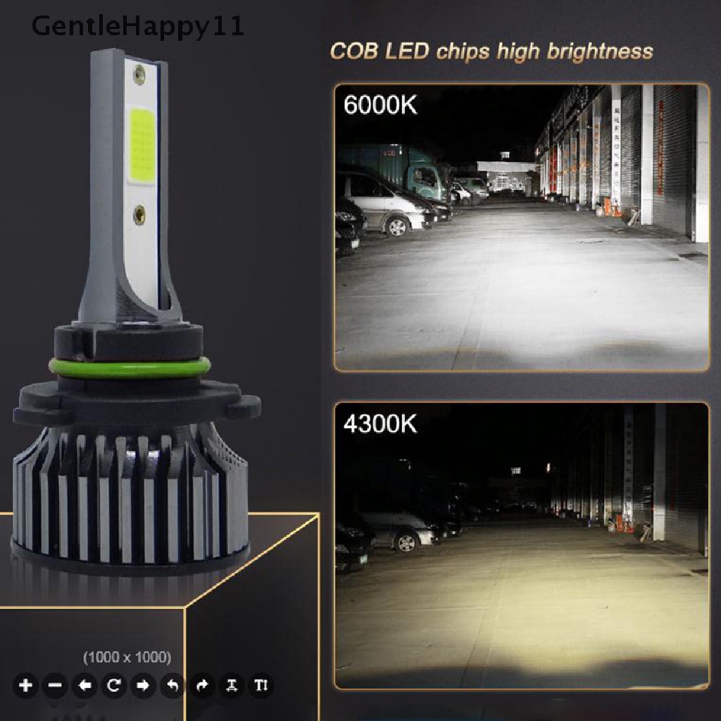 Gentlehappy 1pasang H1 H3 H4 H7 H11 Kit Konversi Lampu LED Mini 16000LM 6000K id