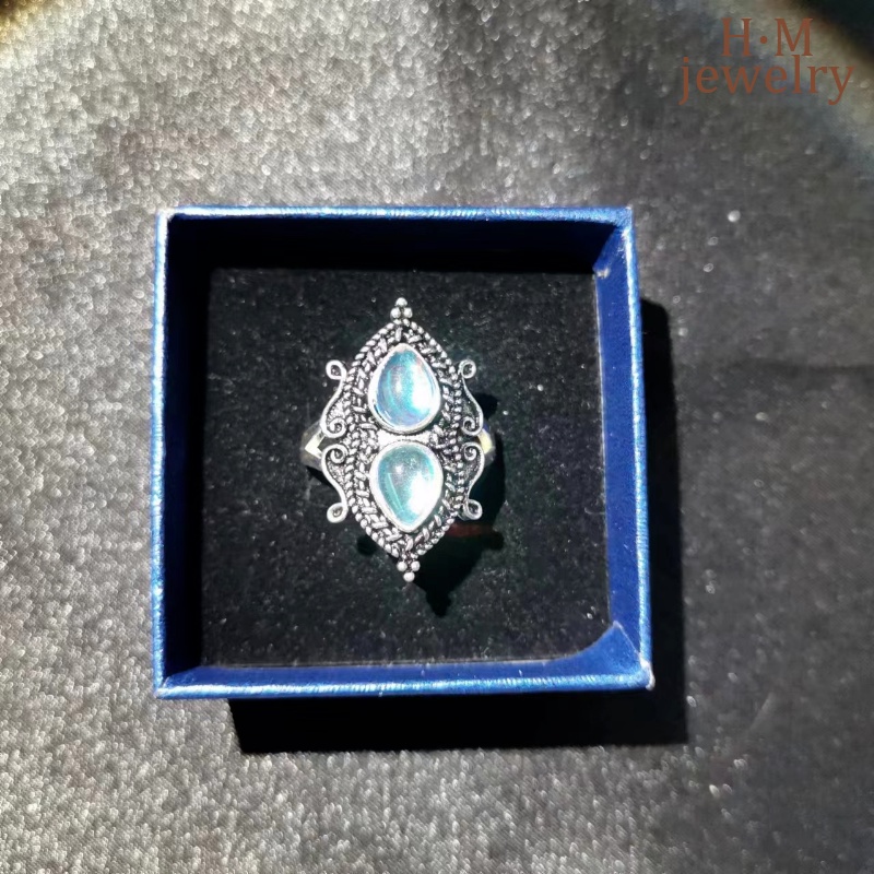 S925 Perak Terjangkau Mewah Fashion Bertatahkan AAA Zirkon Cincin Ins Gaya Banyak Model No 8hiasan