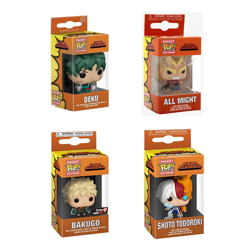 Original POP My Hero Academia DEKU Figure Gantungan Kunci ALL MIGHT SHOTO TODORDKI Action Figure Dekorasi
