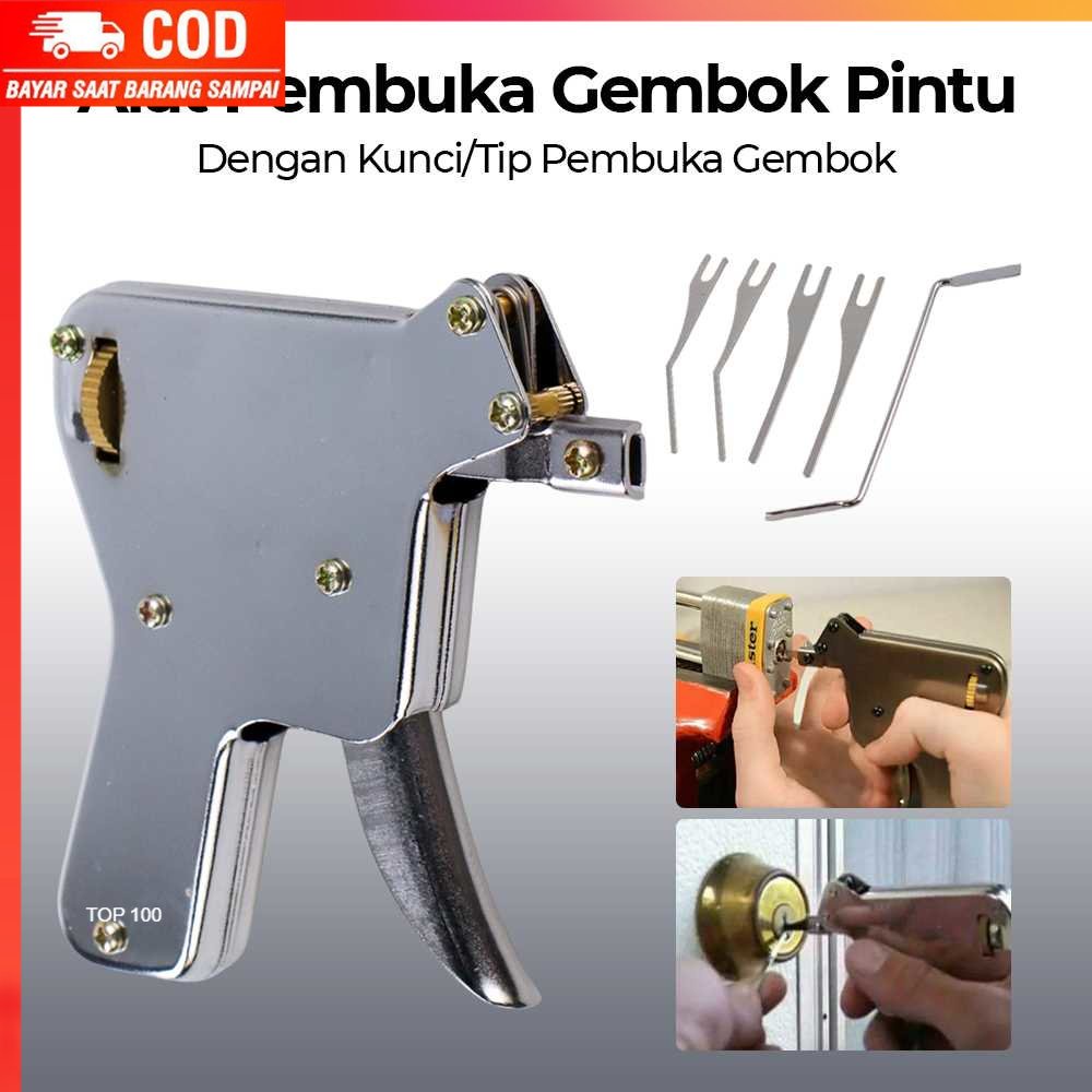 ( 100% BARANG ORI ) LiUSHi Alat Pembuka Gembok Pintu Lockpick Gun Locksmith Tool - LS-089