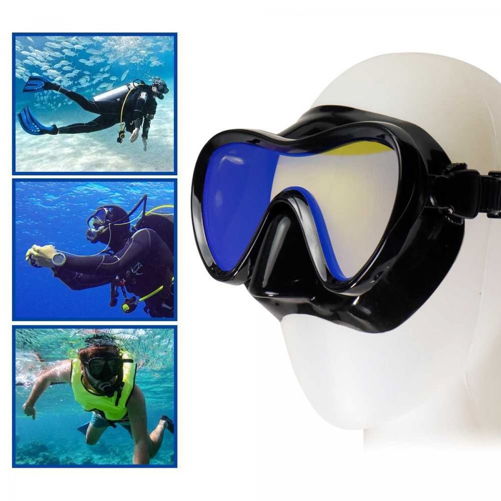 Kacamata Selam Scuba Diving Mask Snorkeling Goggles Silikon