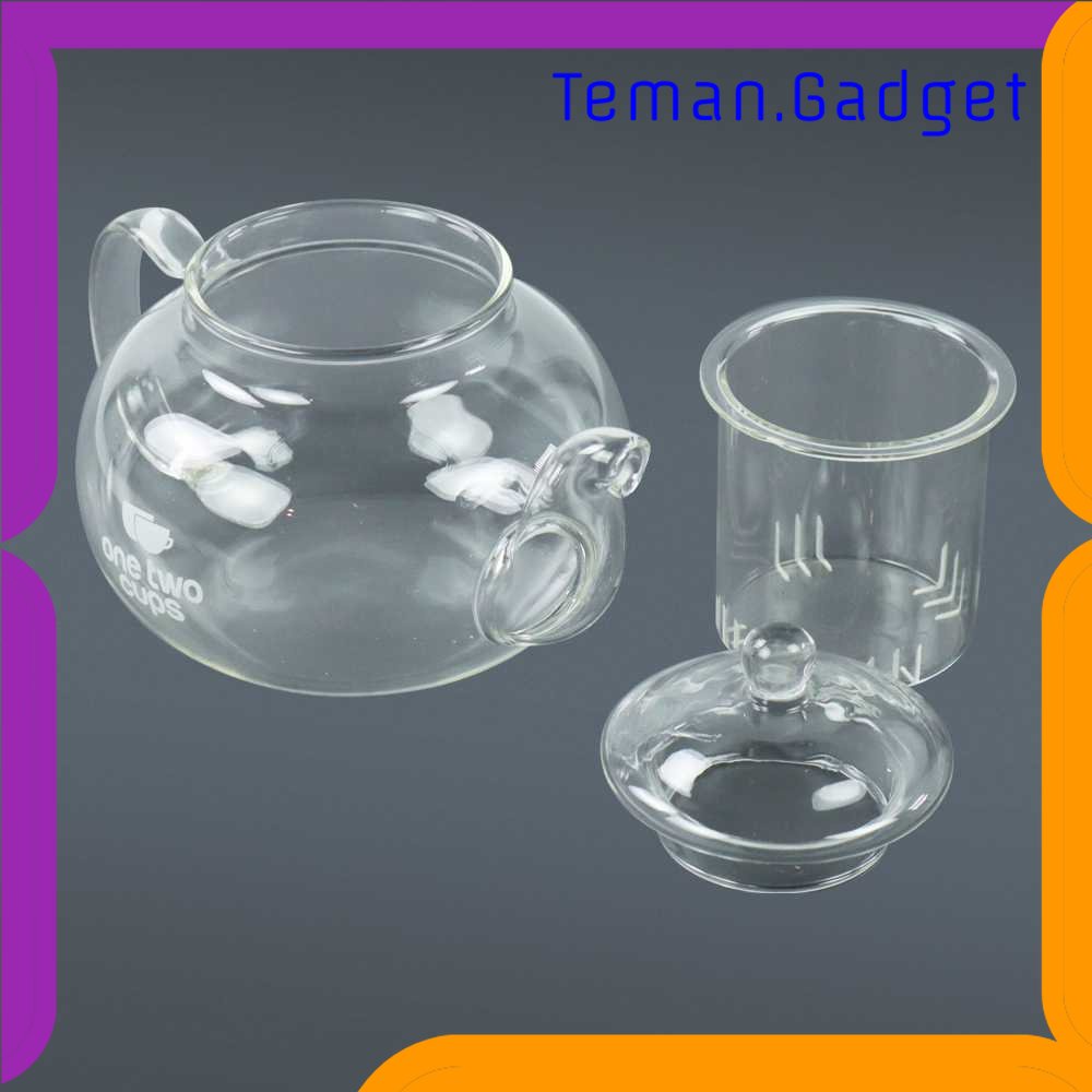 TG - DPR One Two Cups Teko Pitcher Glass Teapot Japanese Style Infuser - 8CV101