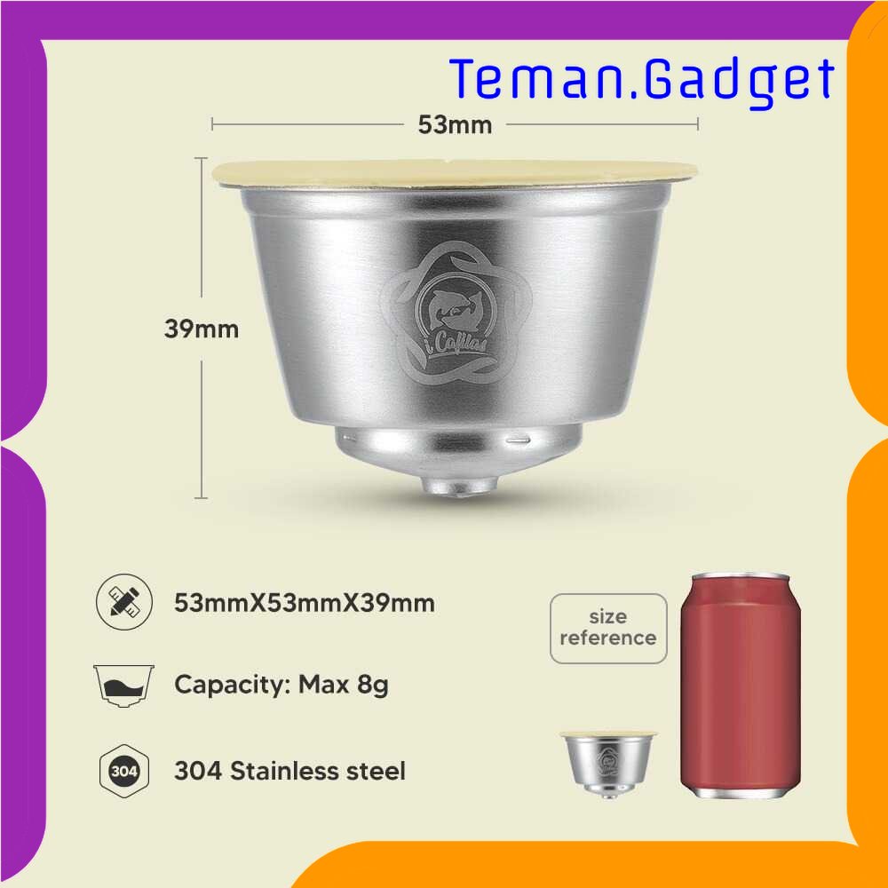 TG - DPR iCafilas Refillable Milk Capsule for Nescafe Dolce Gusto - F458