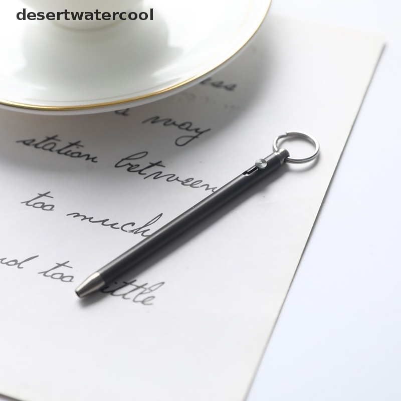 Deid Portable Mini Titanium Pen Gadget Gantungan Kunci Outdoor Praktis Pulpen Lingkungan Martijn