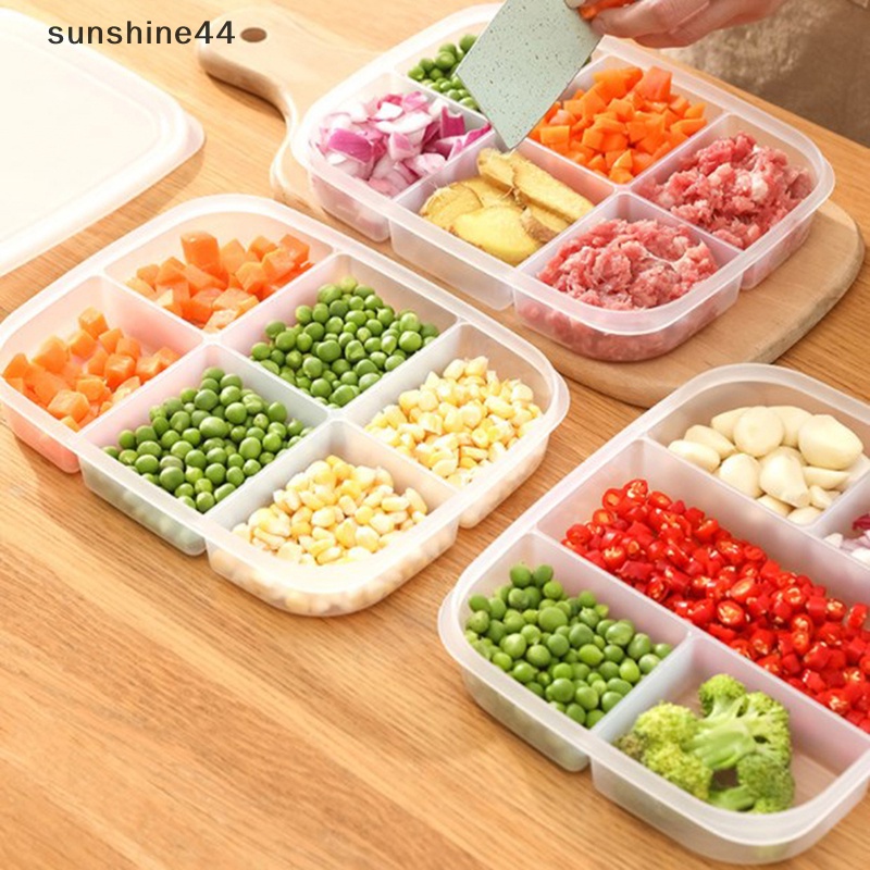 Sunshine Kotak Penyimpanan Buah Makanan Portable Kompartemen Kulkas Freezer Organizers ID